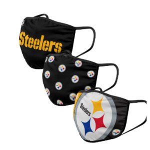 Pittsburgh Steelers FOCO Adult Face Covering 3-Pack